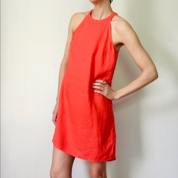 Vibrant linen shift dress - Picture 3 of 13